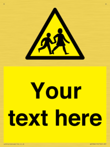 Custom Warning children Sign